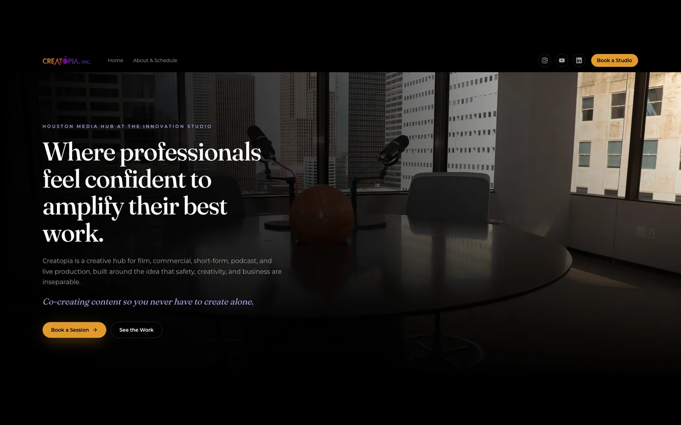 The Creatopia website